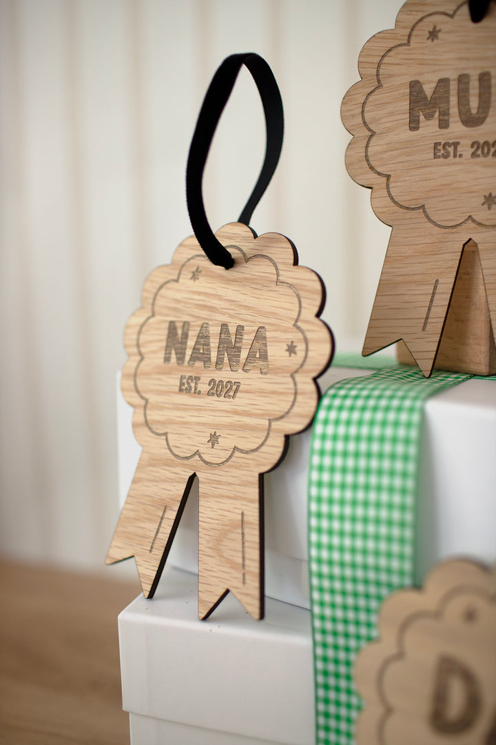 Mabel & Fox - Personalised Wooden Rosette - World's Best - Mabel & Fox