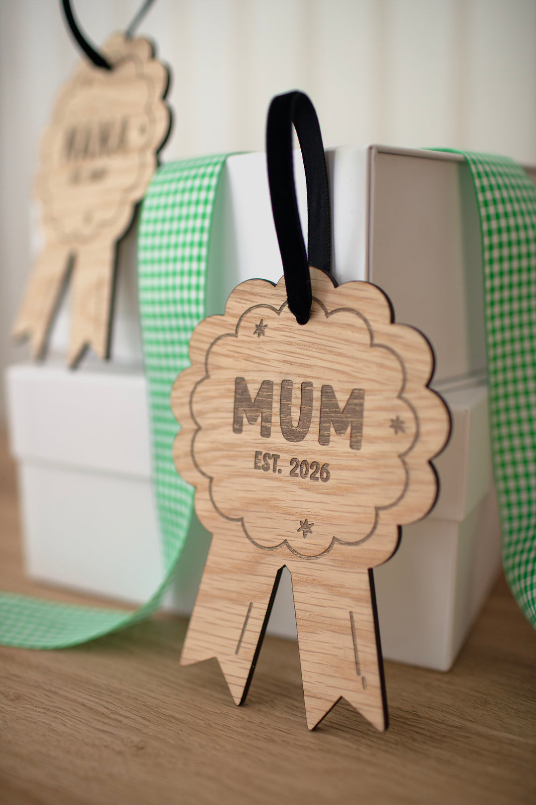 Mabel & Fox - Personalised Wooden Rosette - World's Best - Mabel & Fox