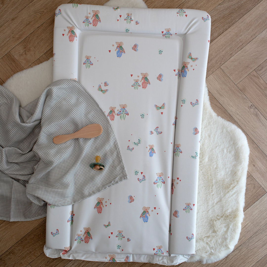 Mabel & Fox - Baby Changing Mat - Butterfly Mice - Mabel & Fox