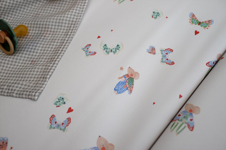 Mabel & Fox - Baby Changing Mat - Butterfly Mice - Mabel & Fox