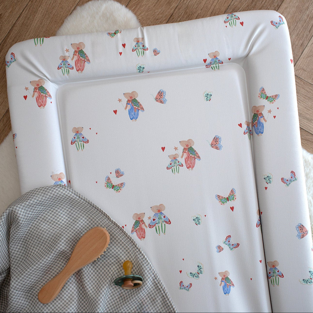 Mabel & Fox - Baby Changing Mat - Butterfly Mice - Mabel & Fox