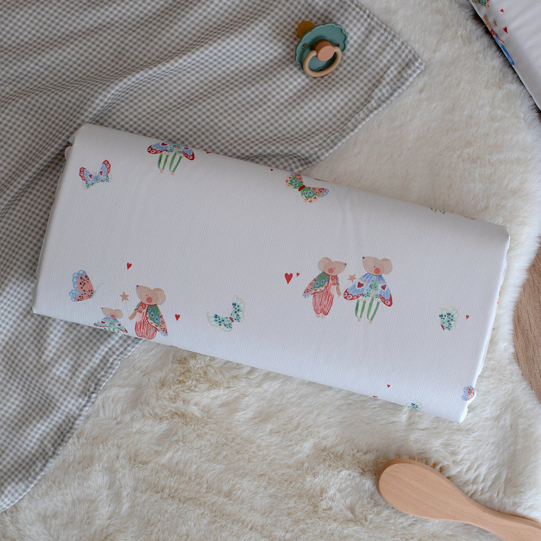 Mabel & Fox - Travel Changing Mat - Butterfly Mice - Mabel & Fox
