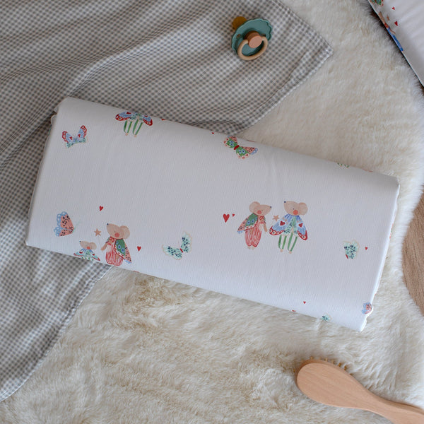 Mabel & Fox - Travel Changing Mat - Butterfly Mice - Mabel & Fox