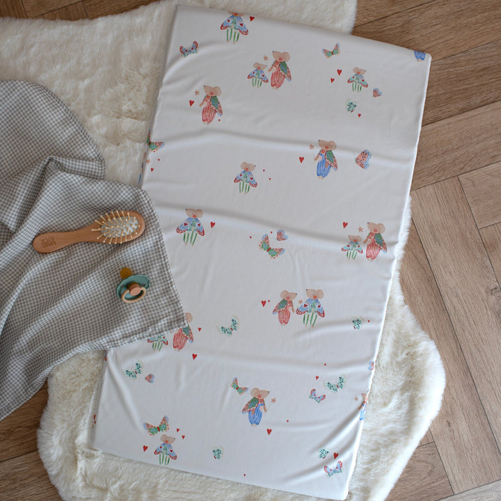 Mabel & Fox - Travel Changing Mat - Butterfly Mice - Mabel & Fox