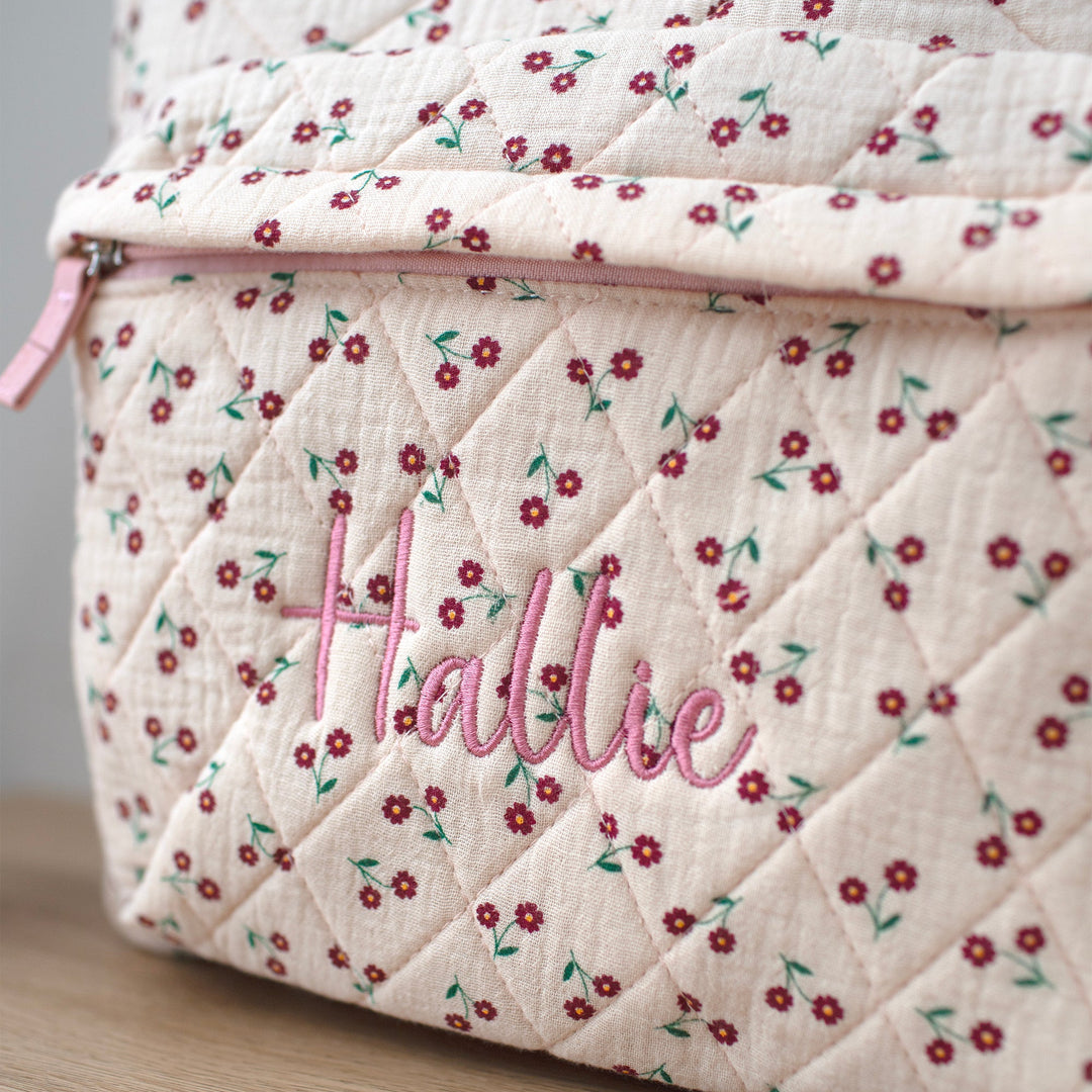 Rockahula - Personalised Rucksack - Quilted Wildflower