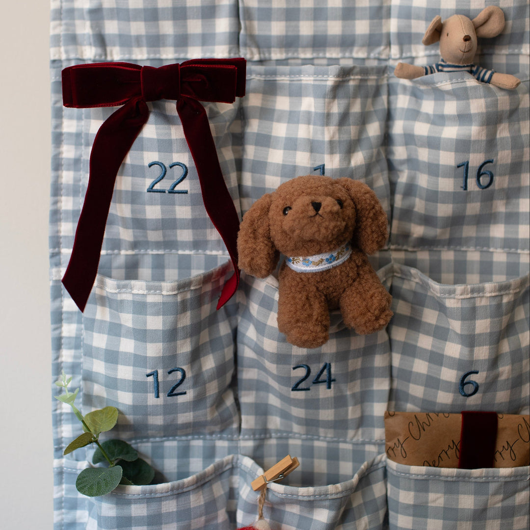 Mabel & Fox - Blue Gingham Advent Calendar