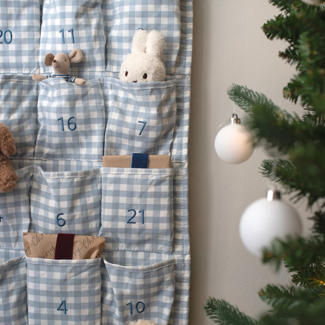 Mabel & Fox - Blue Gingham Advent Calendar