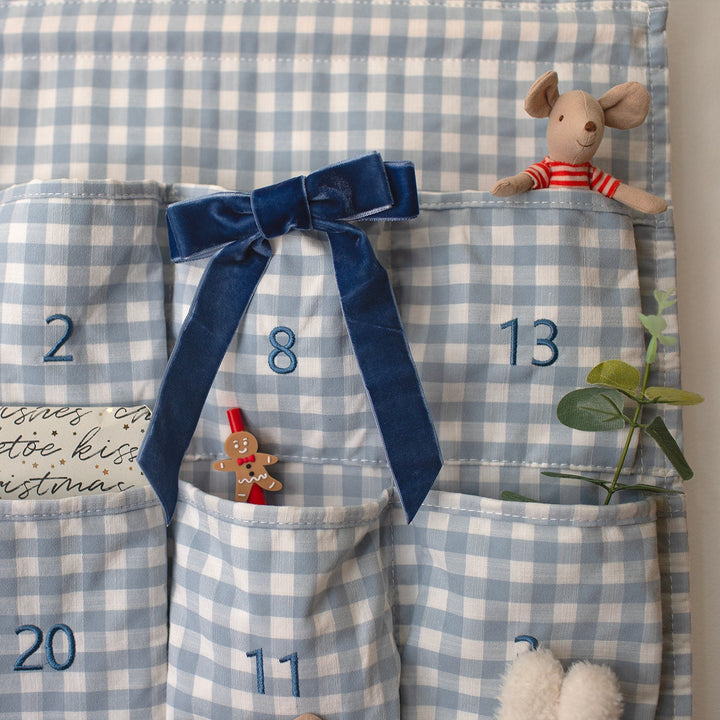 Mabel & Fox - Blue Gingham Advent Calendar