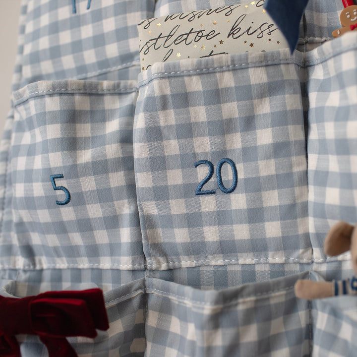 Mabel & Fox - Blue Gingham Advent Calendar