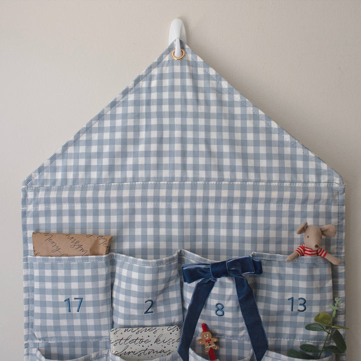Mabel & Fox - Blue Gingham Advent Calendar