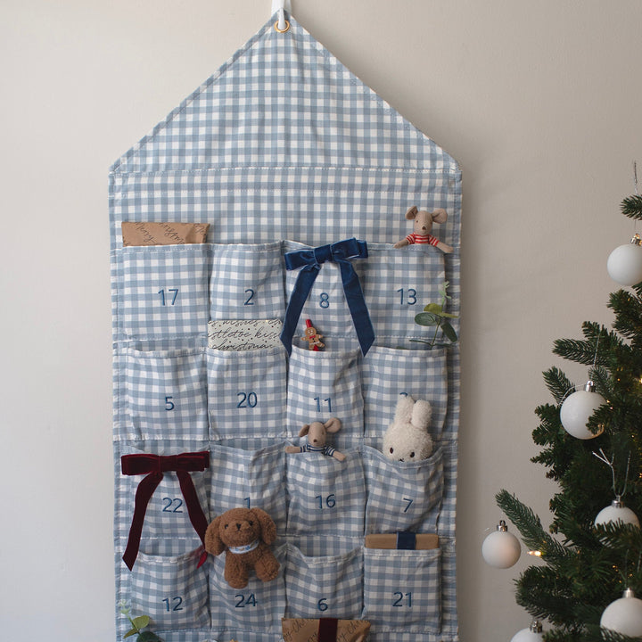 Mabel & Fox - Blue Gingham Advent Calendar