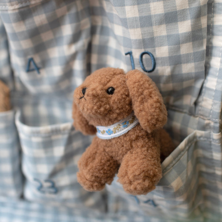 Mabel & Fox - Blue Gingham Advent Calendar - Embroidered
