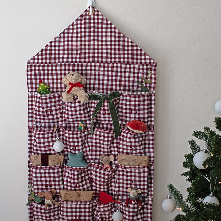 Mabel & Fox - Red Gingham Advent Calendar