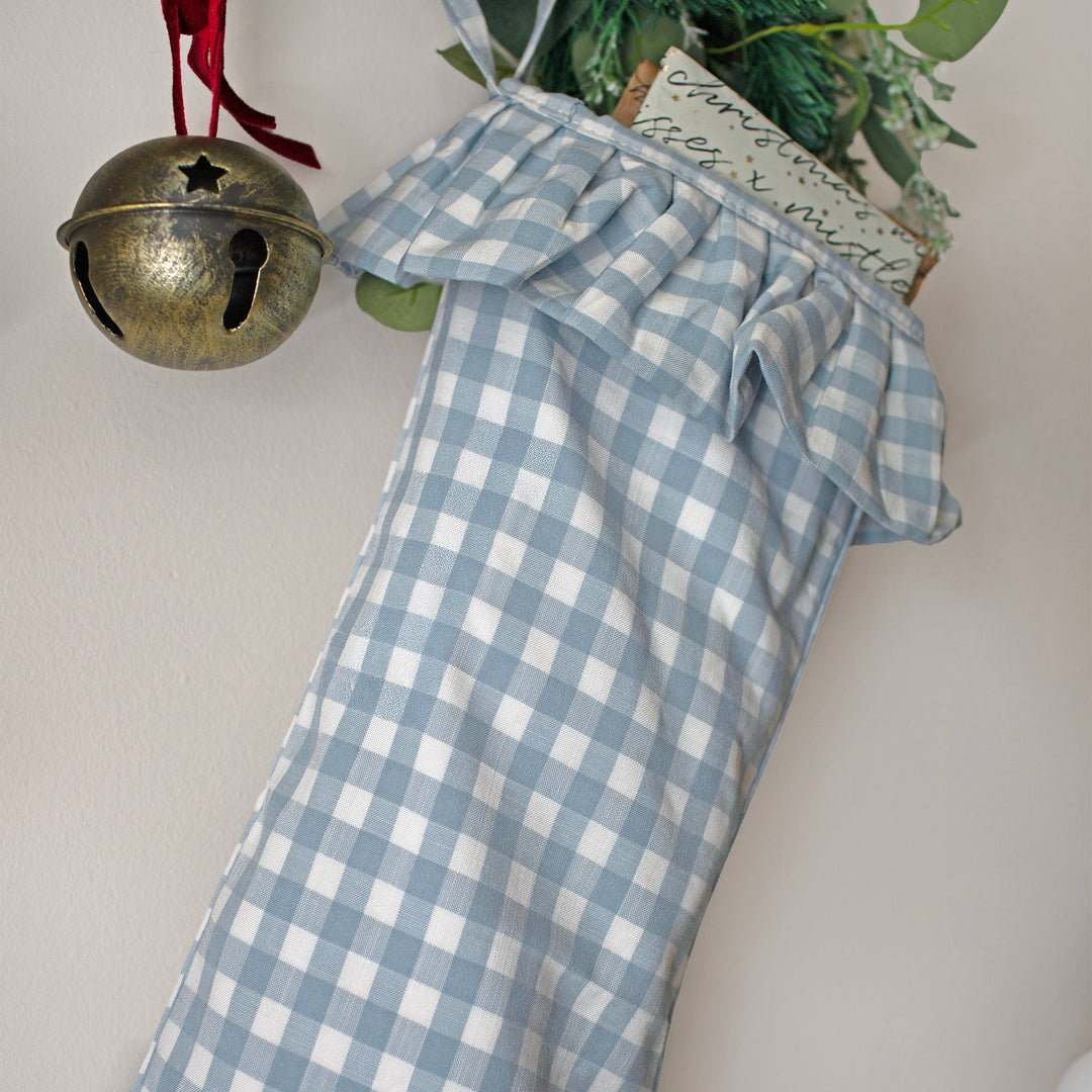 Mabel & Fox - Blue Gingham Stocking