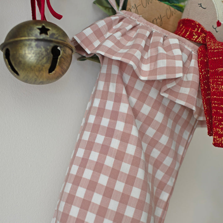 Mabel & Fox - Pink Gingham Stocking