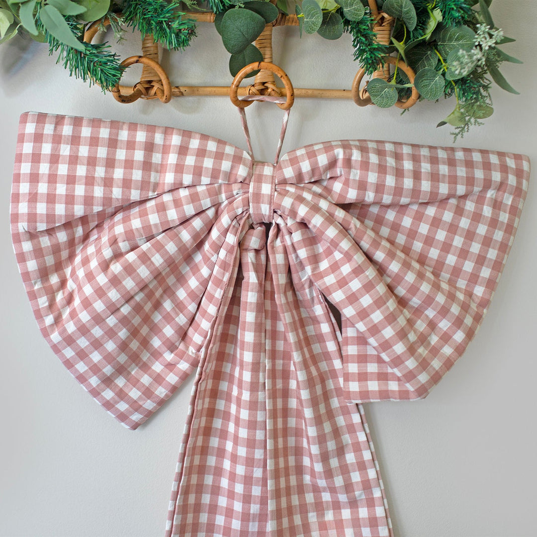 Mabel & Fox - Pink Gingham Bow