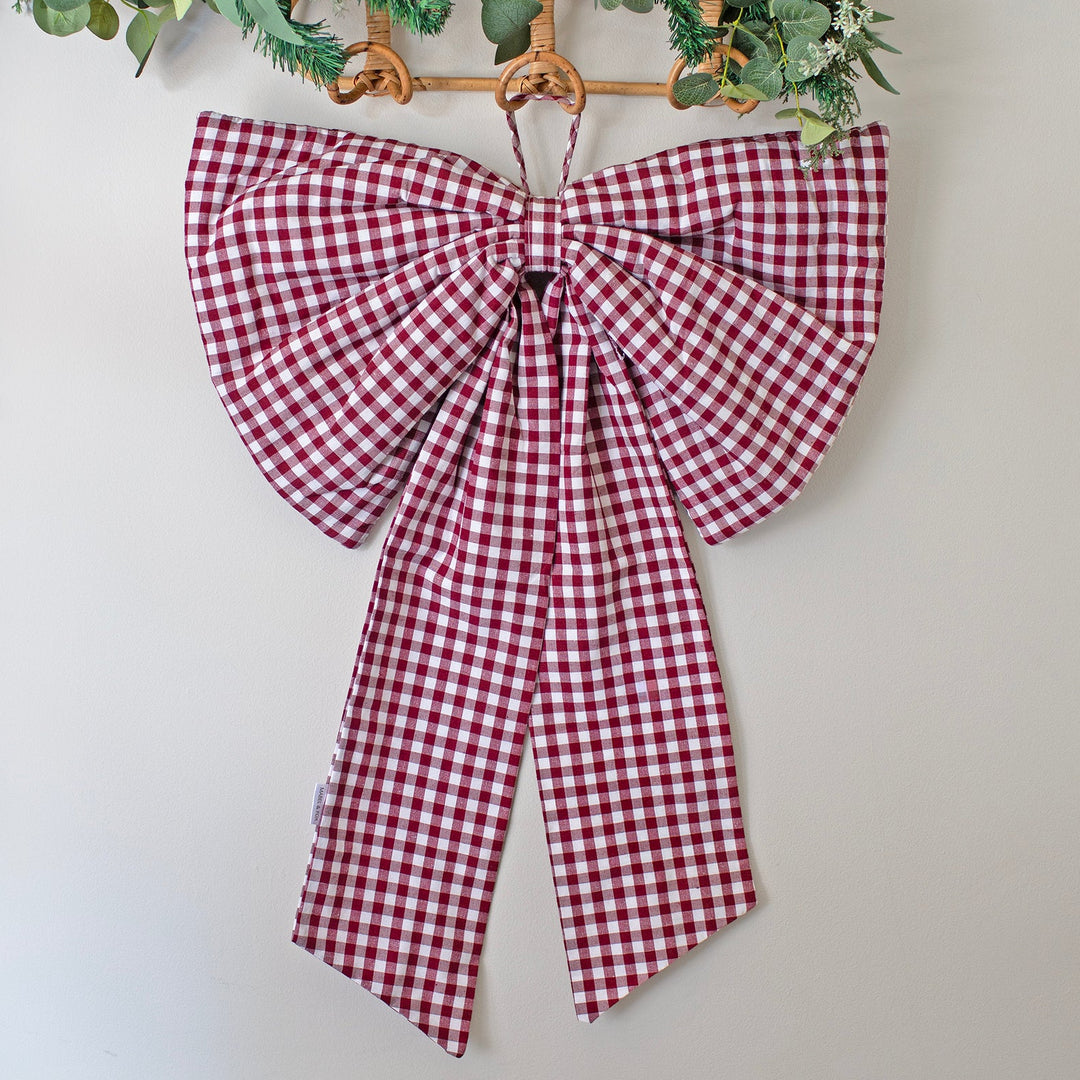 Mabel & Fox - Red Gingham Bow