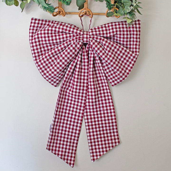 Mabel & Fox - Red Gingham Bow