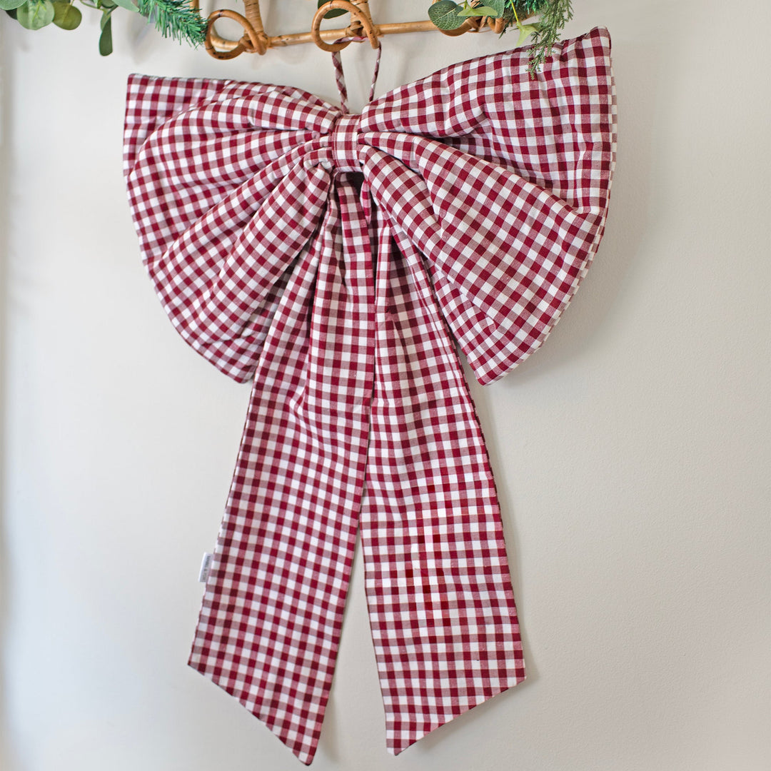 Mabel & Fox - Red Gingham Bow