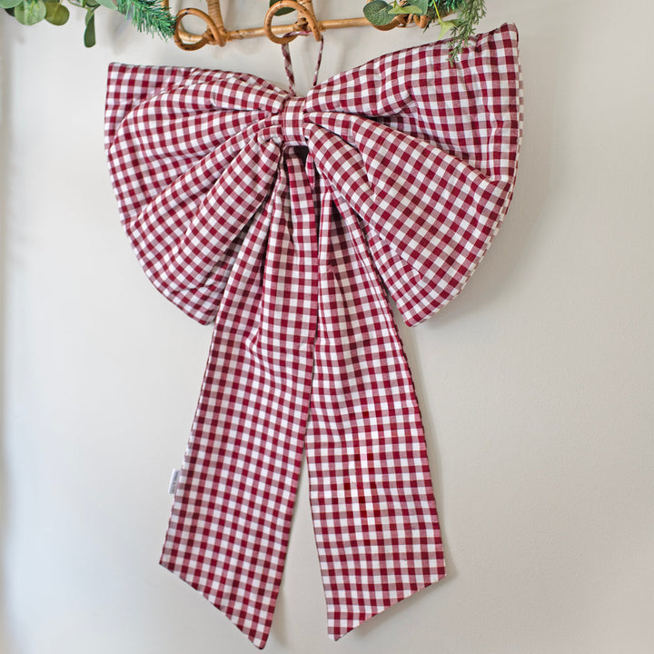Mabel & Fox - Red Gingham Bow
