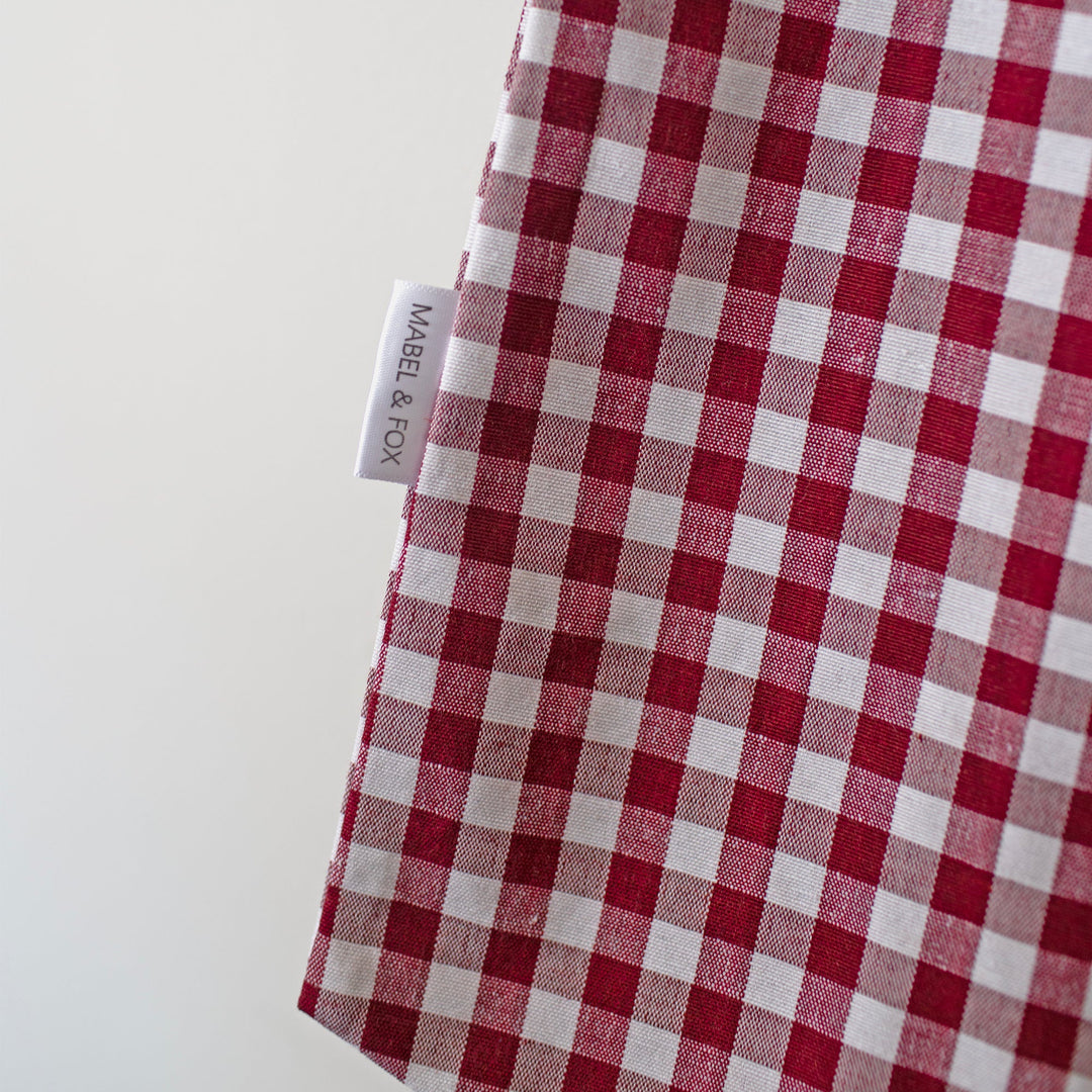 Mabel & Fox - Red Gingham Bow