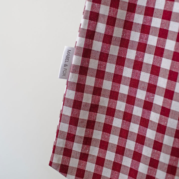 Mabel & Fox - Red Gingham Bow