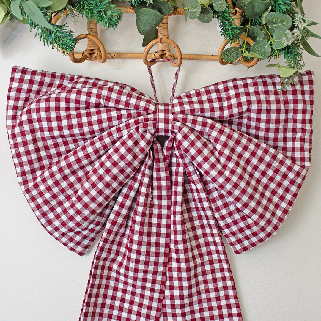 Mabel & Fox - Red Gingham Bow