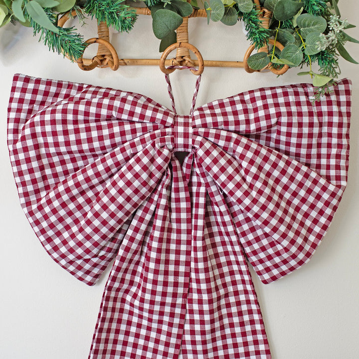 Mabel & Fox - Red Gingham Bow