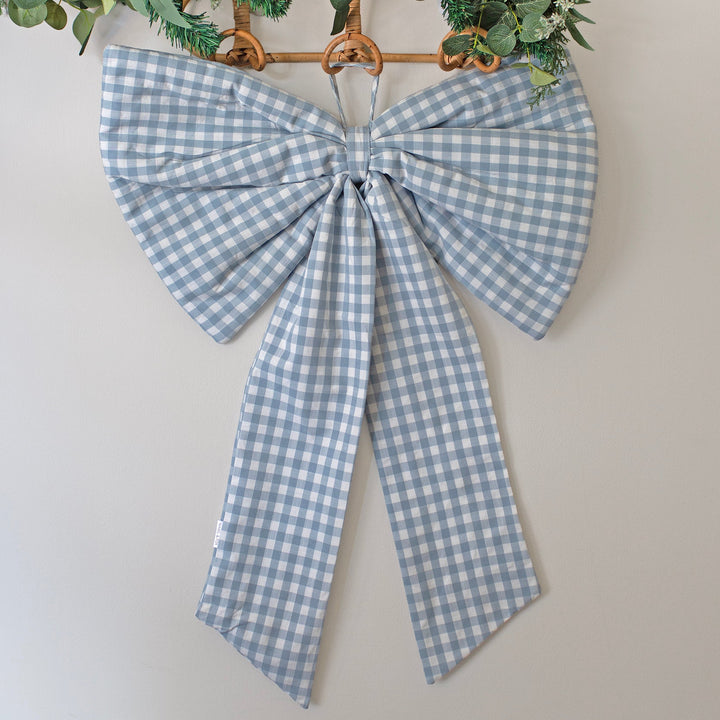 Mabel & Fox - Blue Gingham Bow