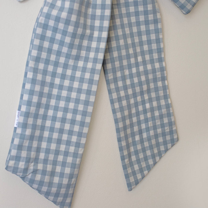 Mabel & Fox - Blue Gingham Bow