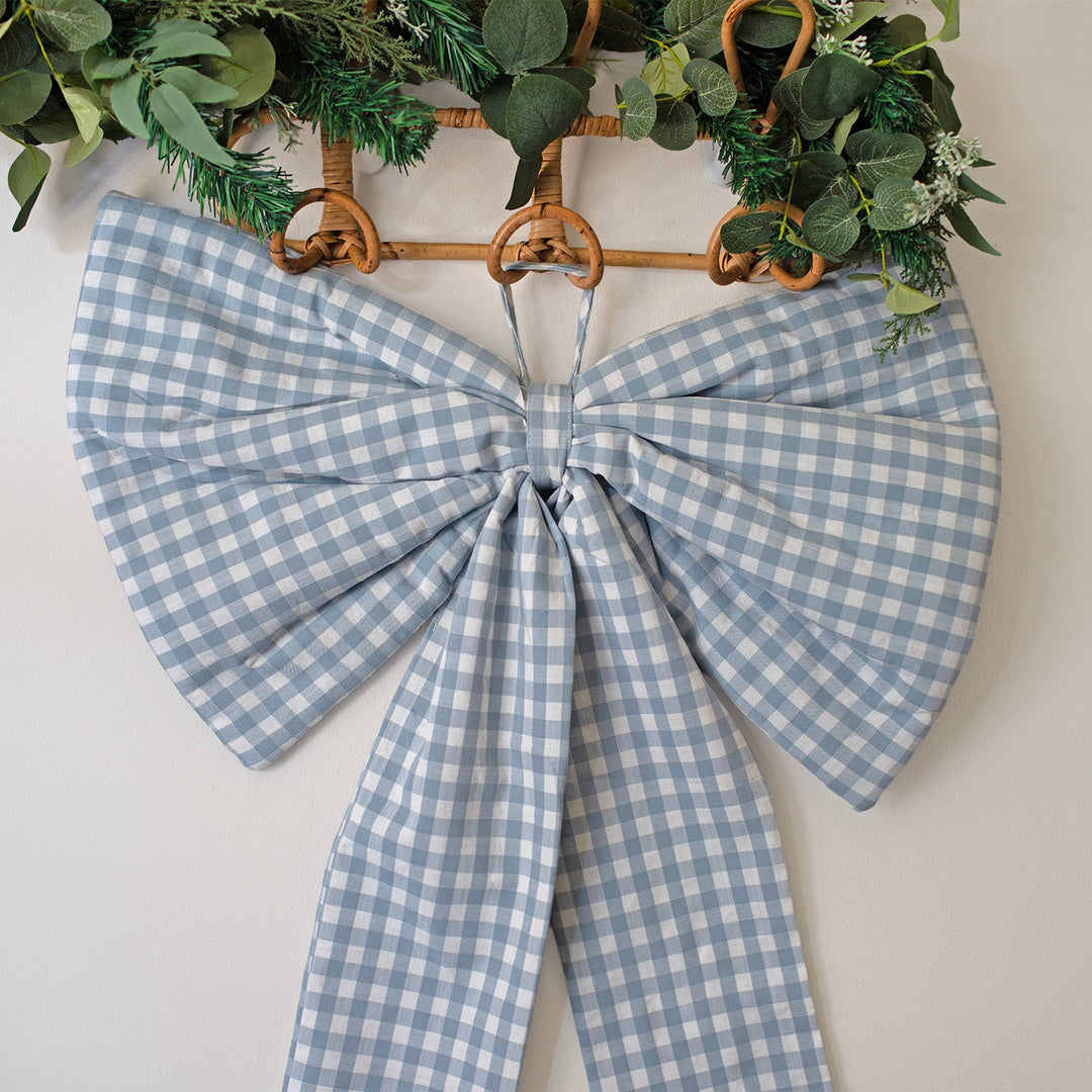Mabel & Fox - Blue Gingham Bow