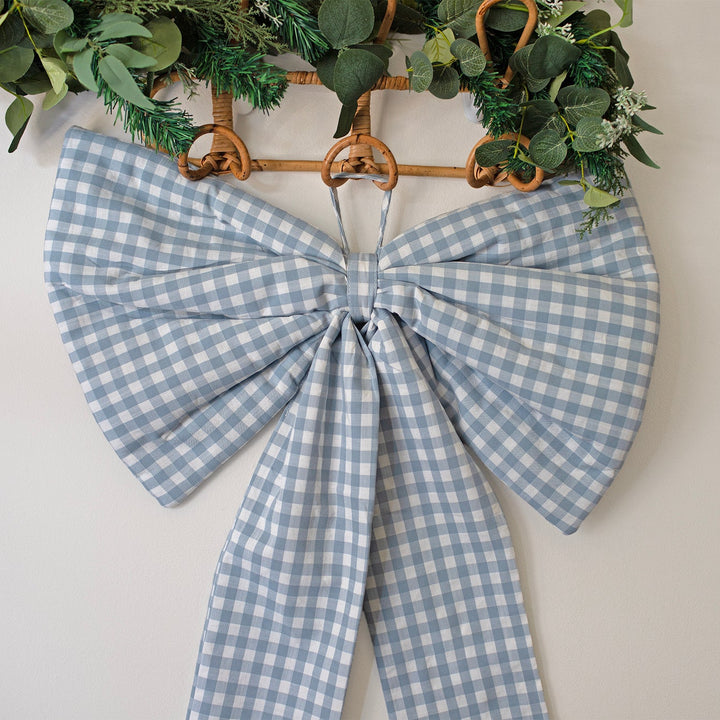 Mabel & Fox - Blue Gingham Bow