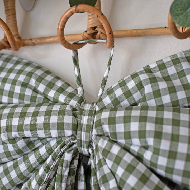 Mabel & Fox - Green Gingham Bow
