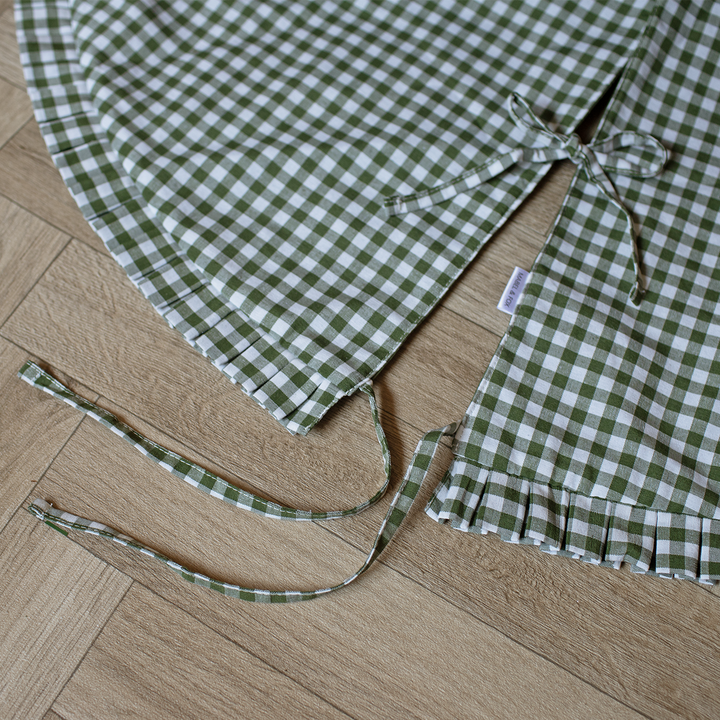 Mabel & Fox - Green Gingham Ruffle Tree Skirt