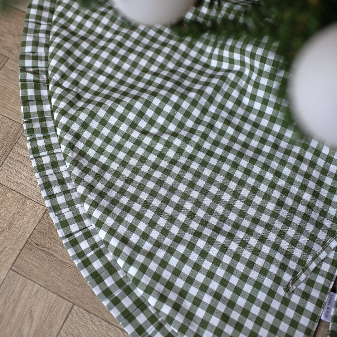 Mabel & Fox - Green Gingham Ruffle Tree Skirt