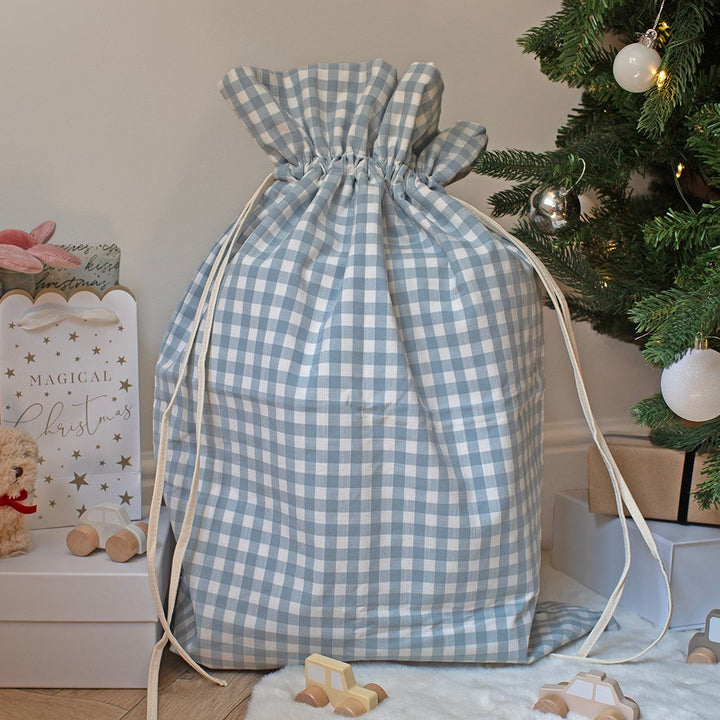 Mabel & Fox - Blue Gingham Gift Sack