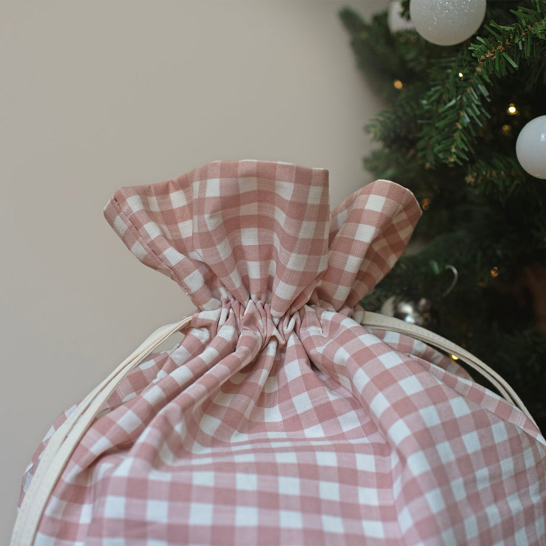 Mabel & Fox - Pink Gingham Gift Sack