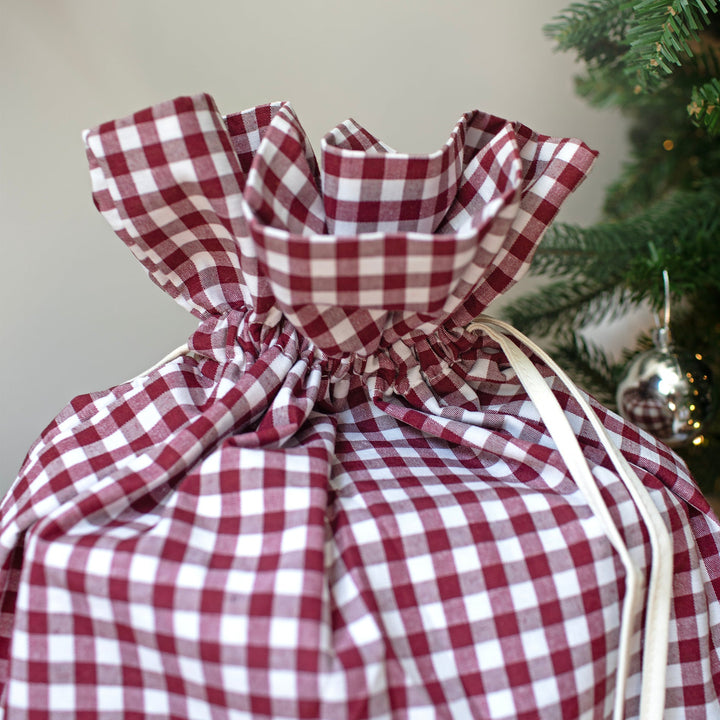 Mabel & Fox - Red Gingham Gift Sack