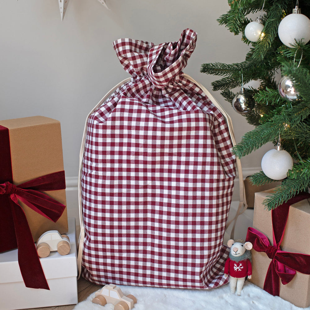 Mabel & Fox - Red Gingham Gift Sack - Mabel & Fox