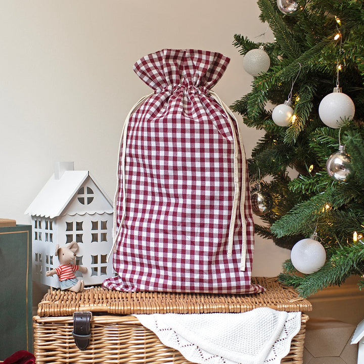Mabel & Fox - Red Gingham Mini Gift Sack