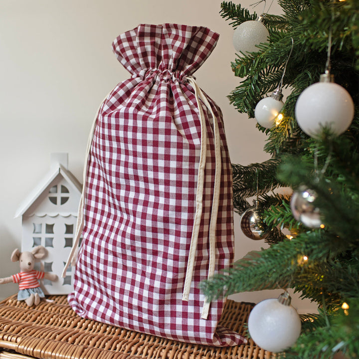 Mabel & Fox - Red Gingham Mini Gift Sack
