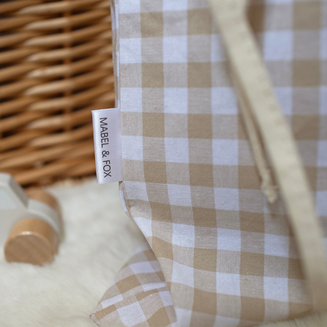 Mabel & Fox - Beige Gingham Mini Gift Sack