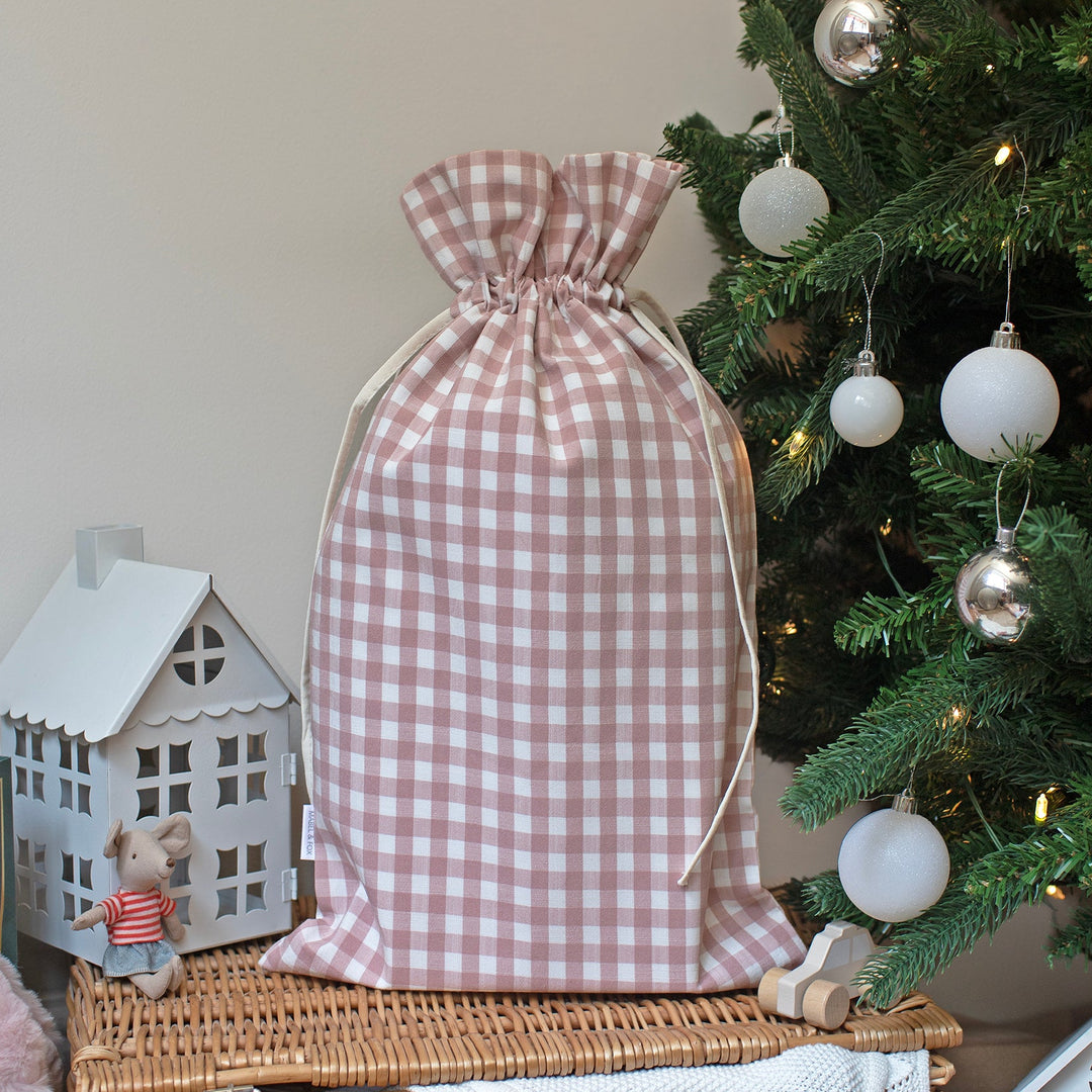 Mabel & Fox - Pink Gingham Mini Gift Sack