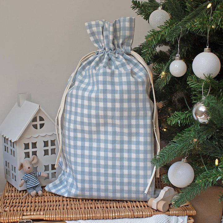 Mabel & Fox - Blue Gingham Mini Gift Sack