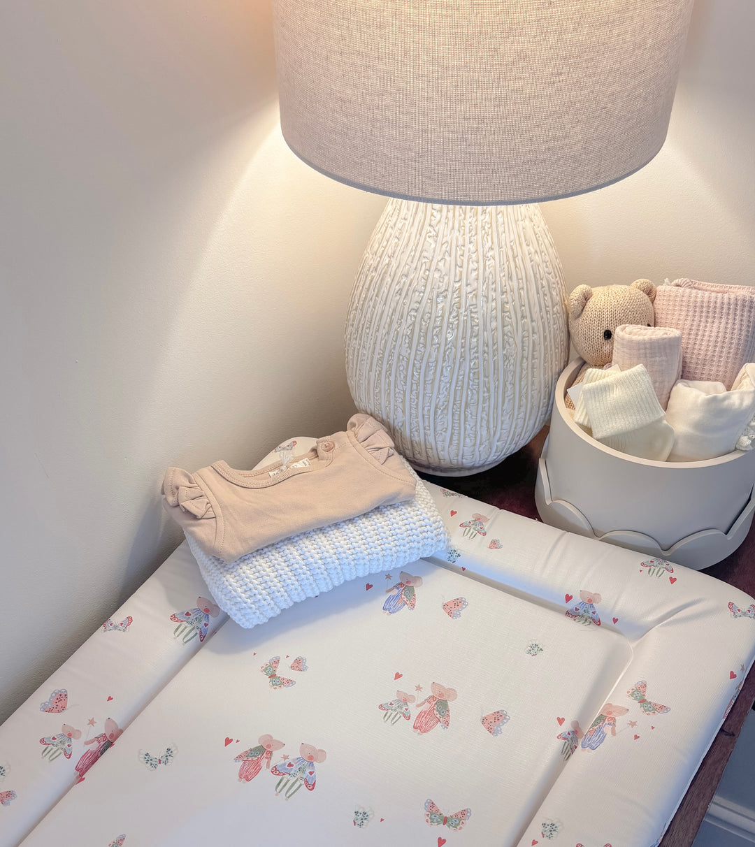 Mabel & Fox - Baby Changing Mat - Butterfly Mice - Mabel & Fox