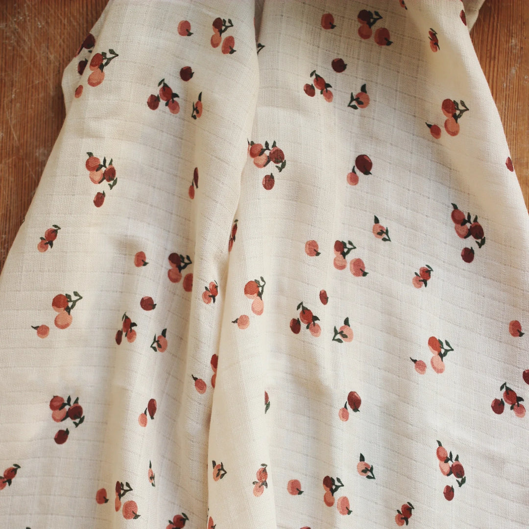 Avery Row - Organic Baby Large Muslin Swaddle - Peaches