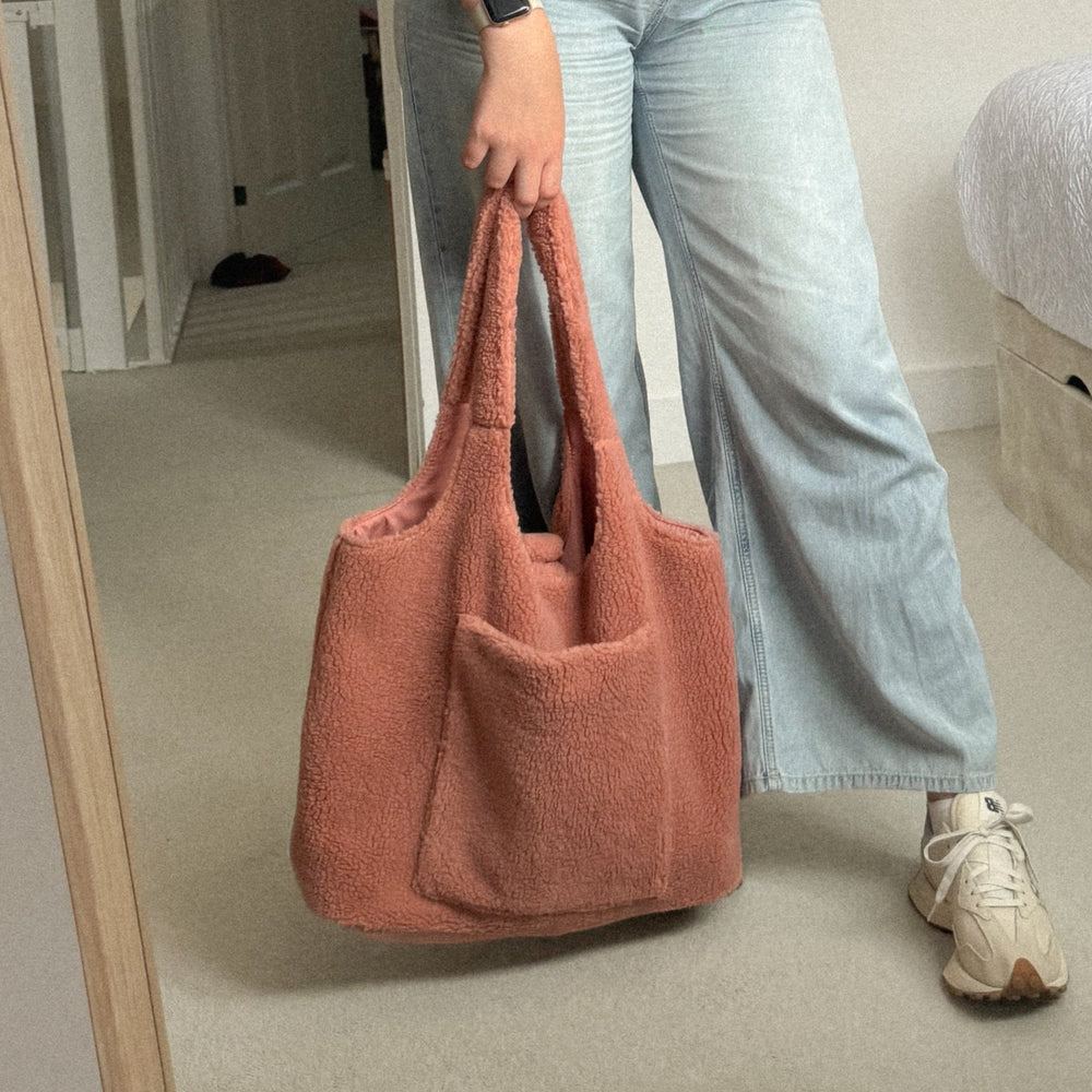 Mabel & Fox - Teddy Tote Bag - Rose Pink - Mabel & Fox