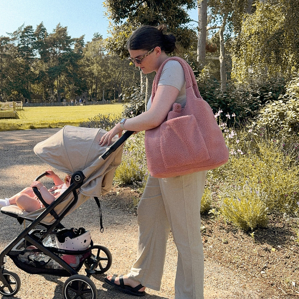 Mabel & Fox - Teddy Tote Bag - Rose Pink - Mabel & Fox