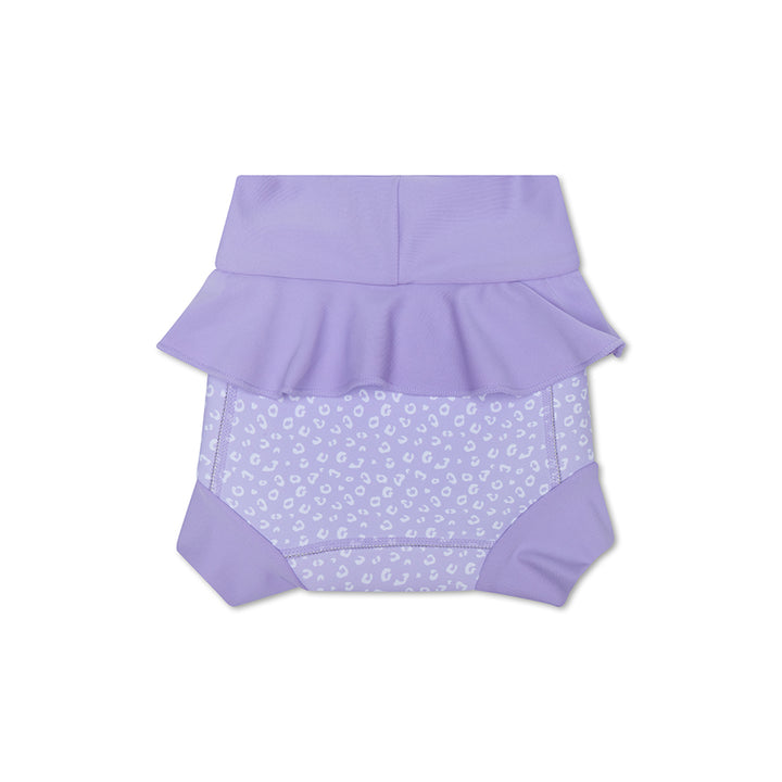 Swim Essentials - Neoprene Swim Diaper - Lilac Leopard Print