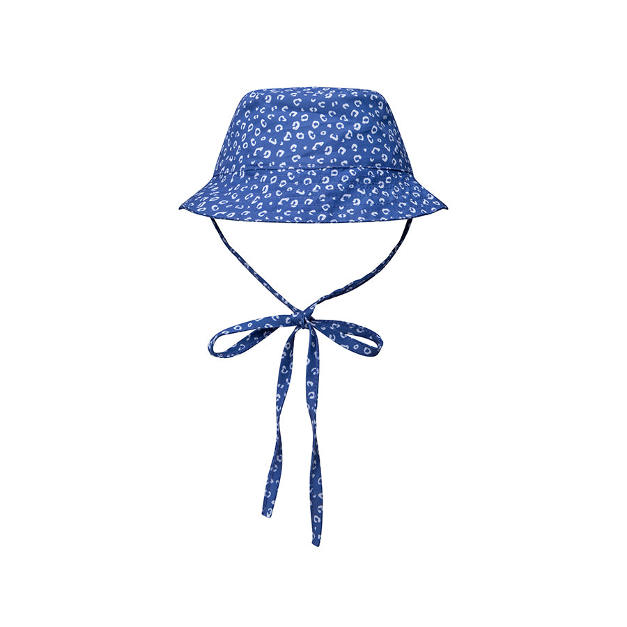 Swim Essentials - UV Sun Hat - Blue Leopard Print